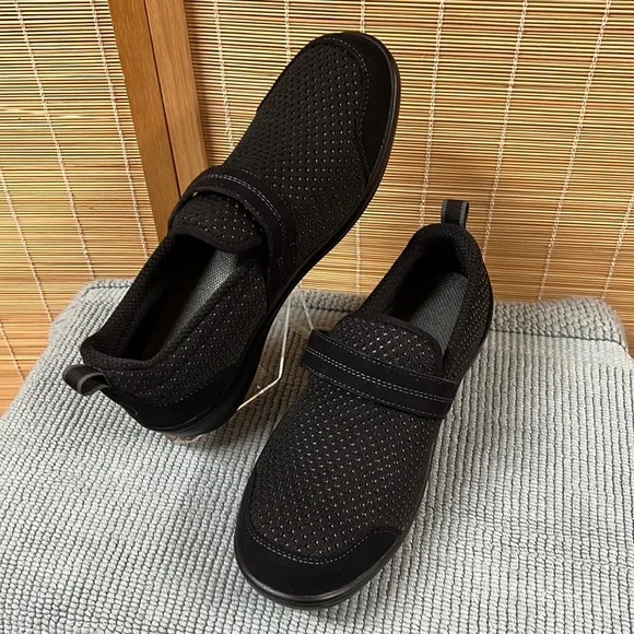 Orthofeet Shoes Orthofeet Womens 8d Quincy Stretch Black Wide